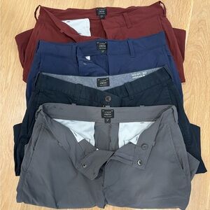 Lot of 4 Men's J. Crew Stretch Shorts Size 30, 9" length